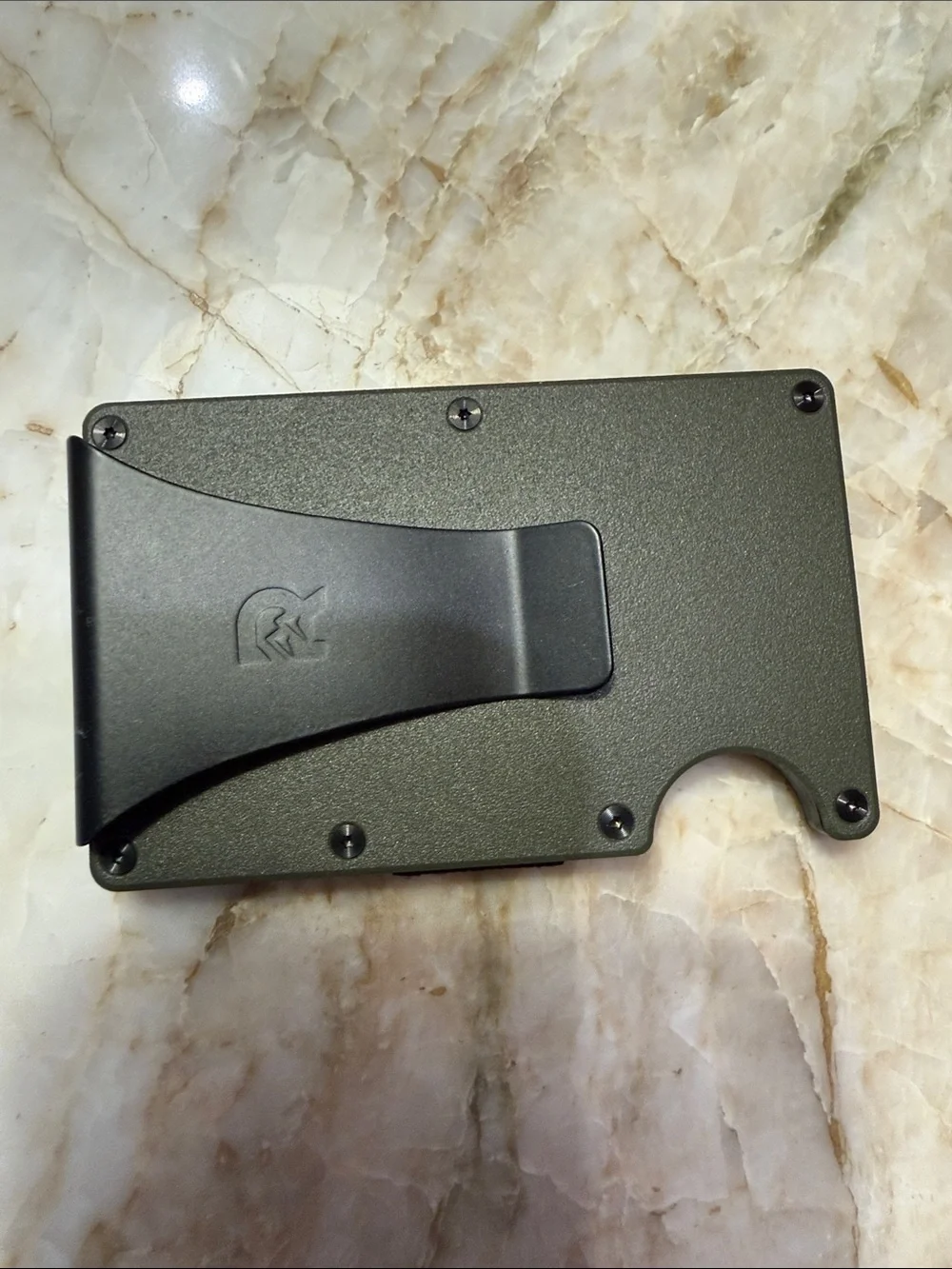 The Ridge Olive Green Money Clip Wallet - The Ridge- NWOT